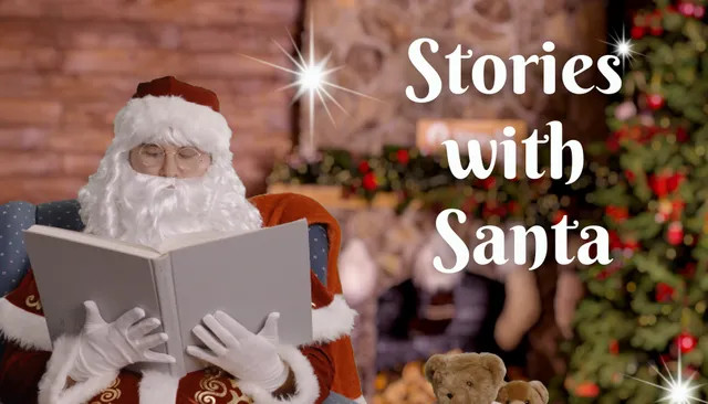 Santa reading from a book