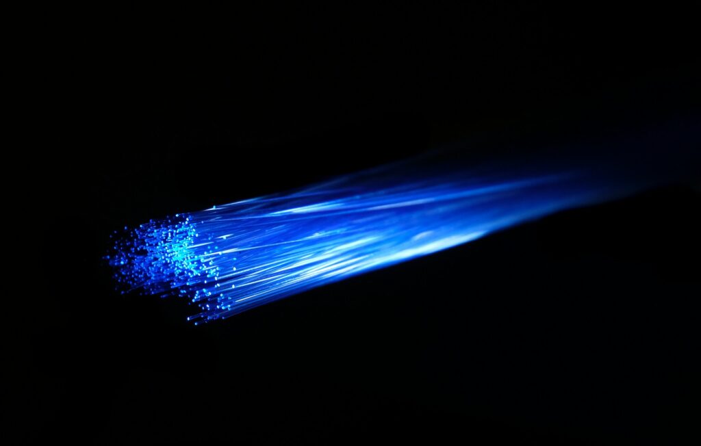Fiber-optic cables powering high speed internet
