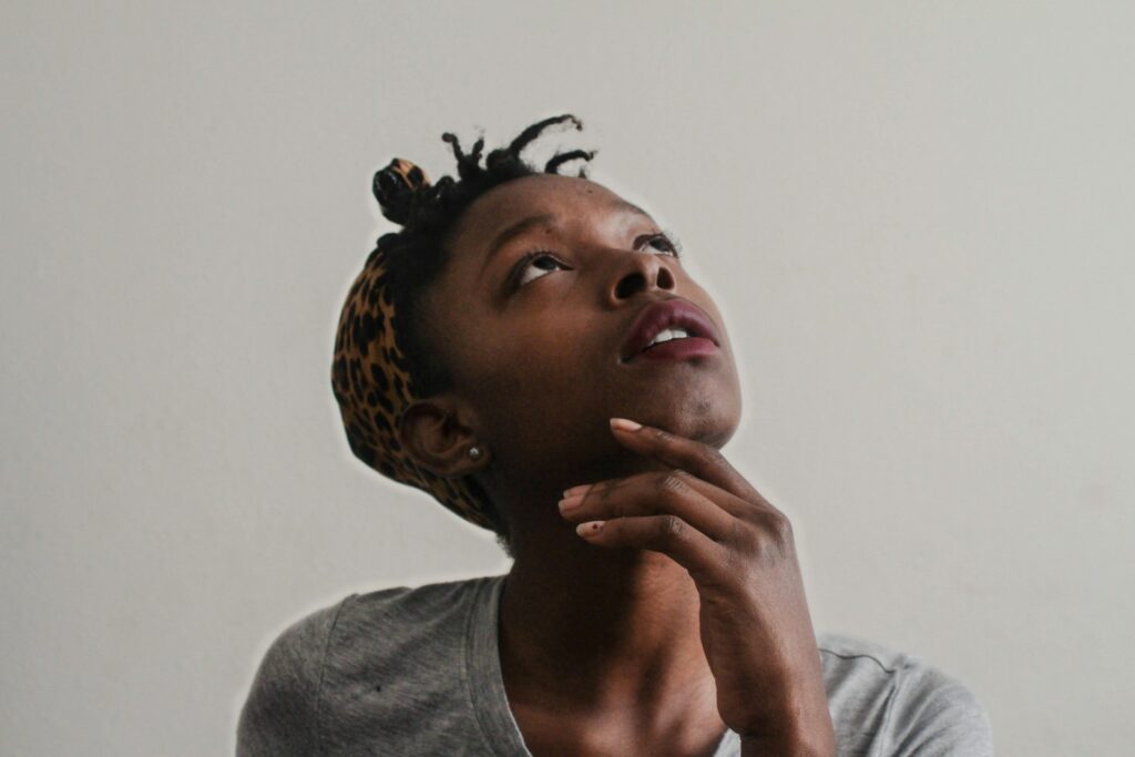 Woman thinking about business structures
