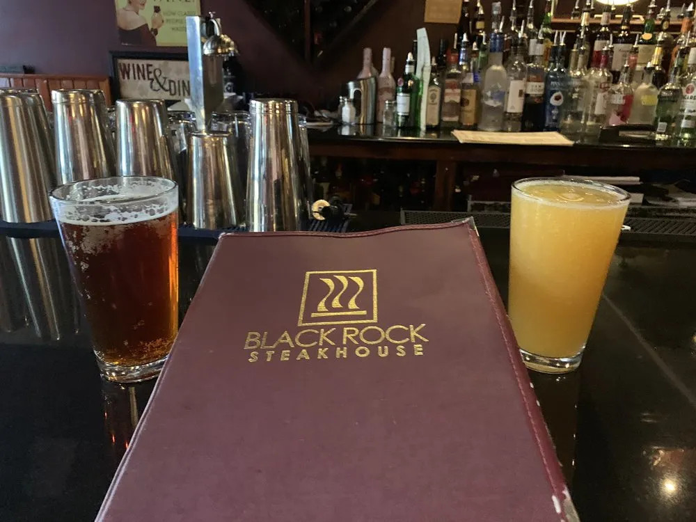 Black Rock Steakhouse menu and drinks